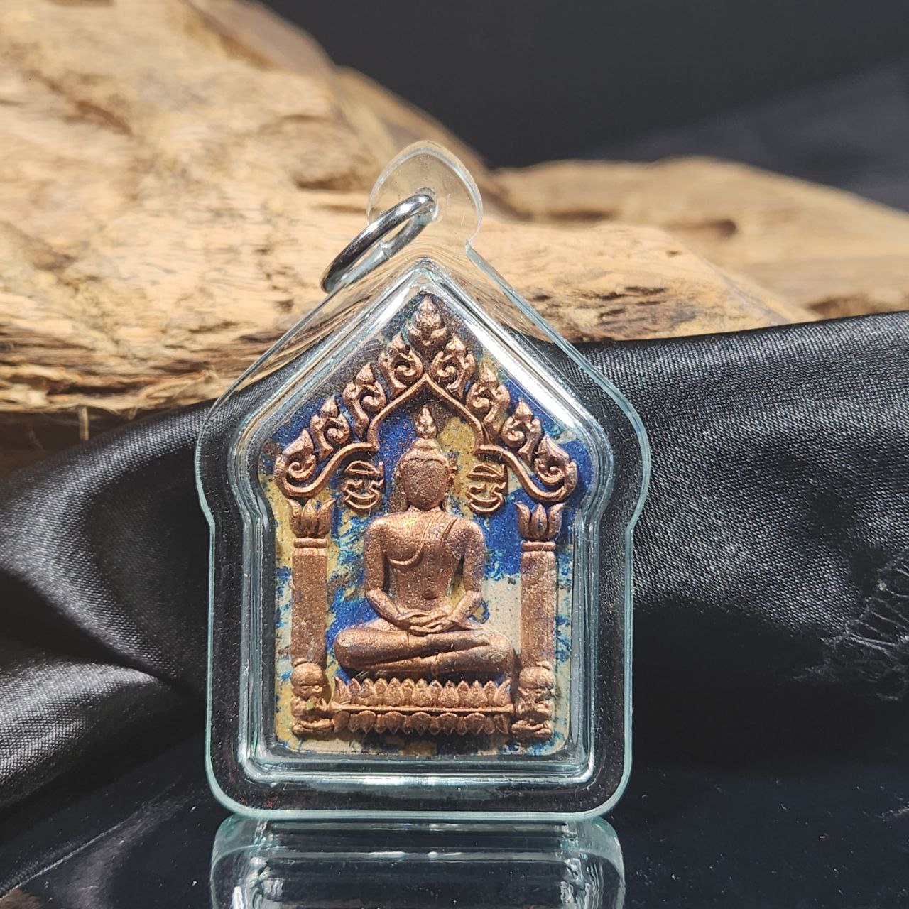 LUANG PHOR PAKASIT SALIKA坤平（蓝红彩色版） | Jin Thai Fo Pai