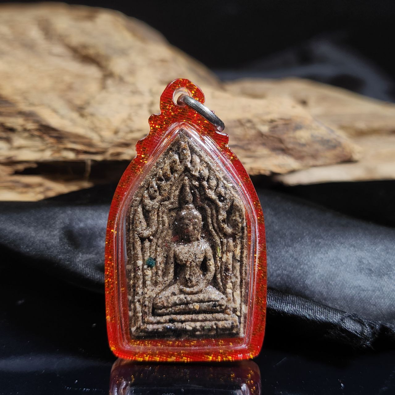 Jin Thai Fo Pai - ARCHAN DAENG啊赞殿湾料骨碎块坤平（小）橘红金色亚克力防水壳