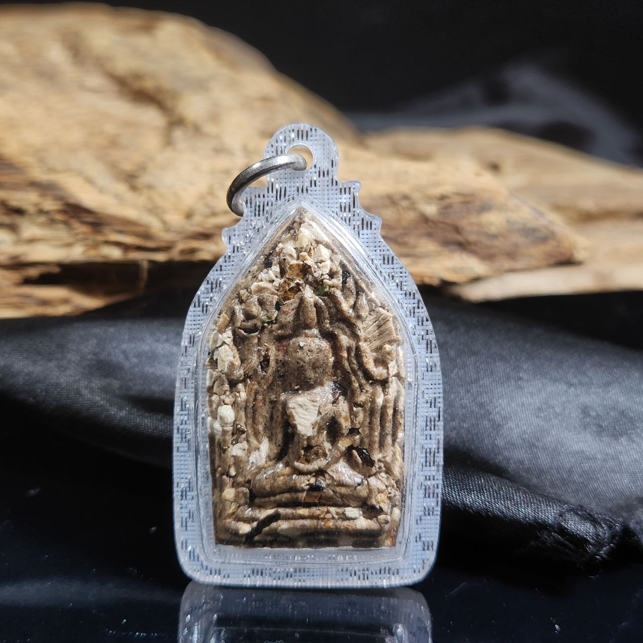 Jin Thai Fo Pai - ARCHAN DAENG啊赞殿湾料骨碎块坤平（小）白银色亚克力防水壳