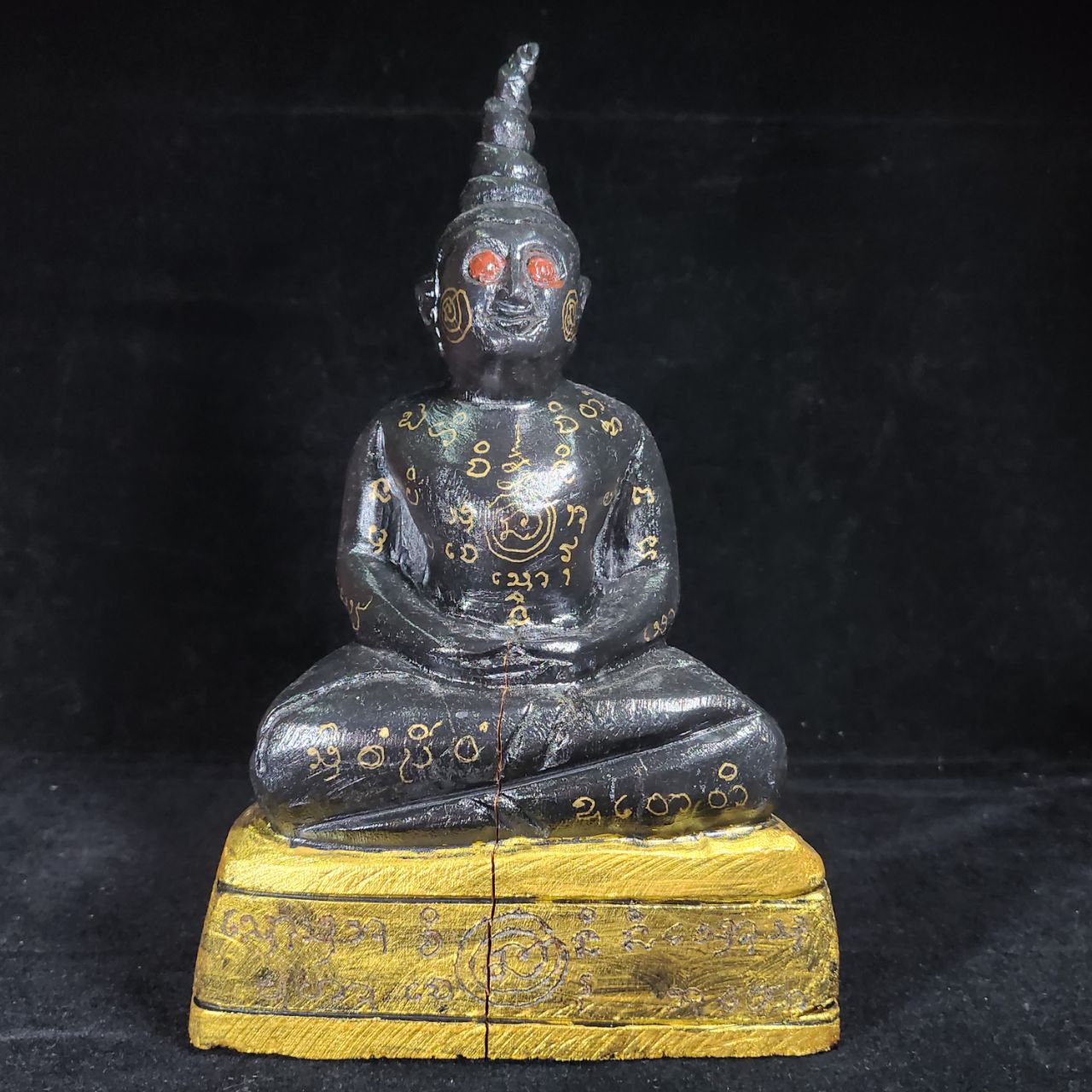 Jin Thai Fo Pai - ARCHAN RICH啊赞沥鬼木雕红眼富贵帕婴（黑黄）