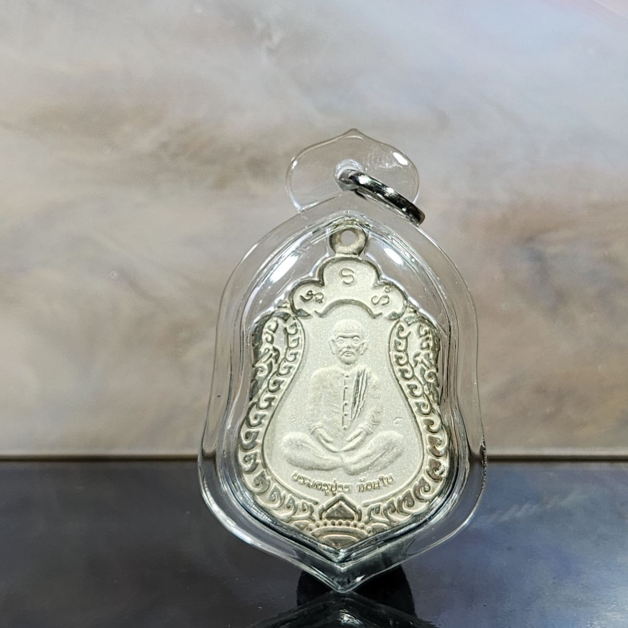 Jin Thai Fo Pai - ARCHAN PAKONG阿赞白矿阿赞普翁第一期自身牌（镀银）