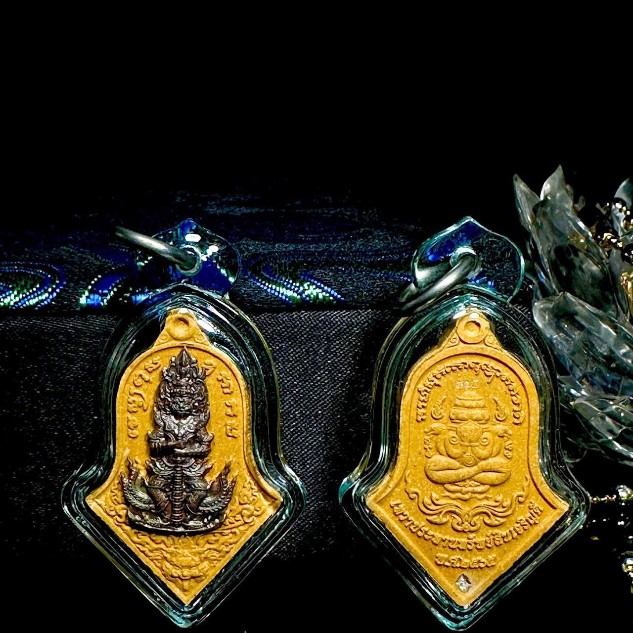 Jin Thai Fo Pai - LP YIT龙婆易鬼王背部富裕掩面必达佛（橘色肉）
