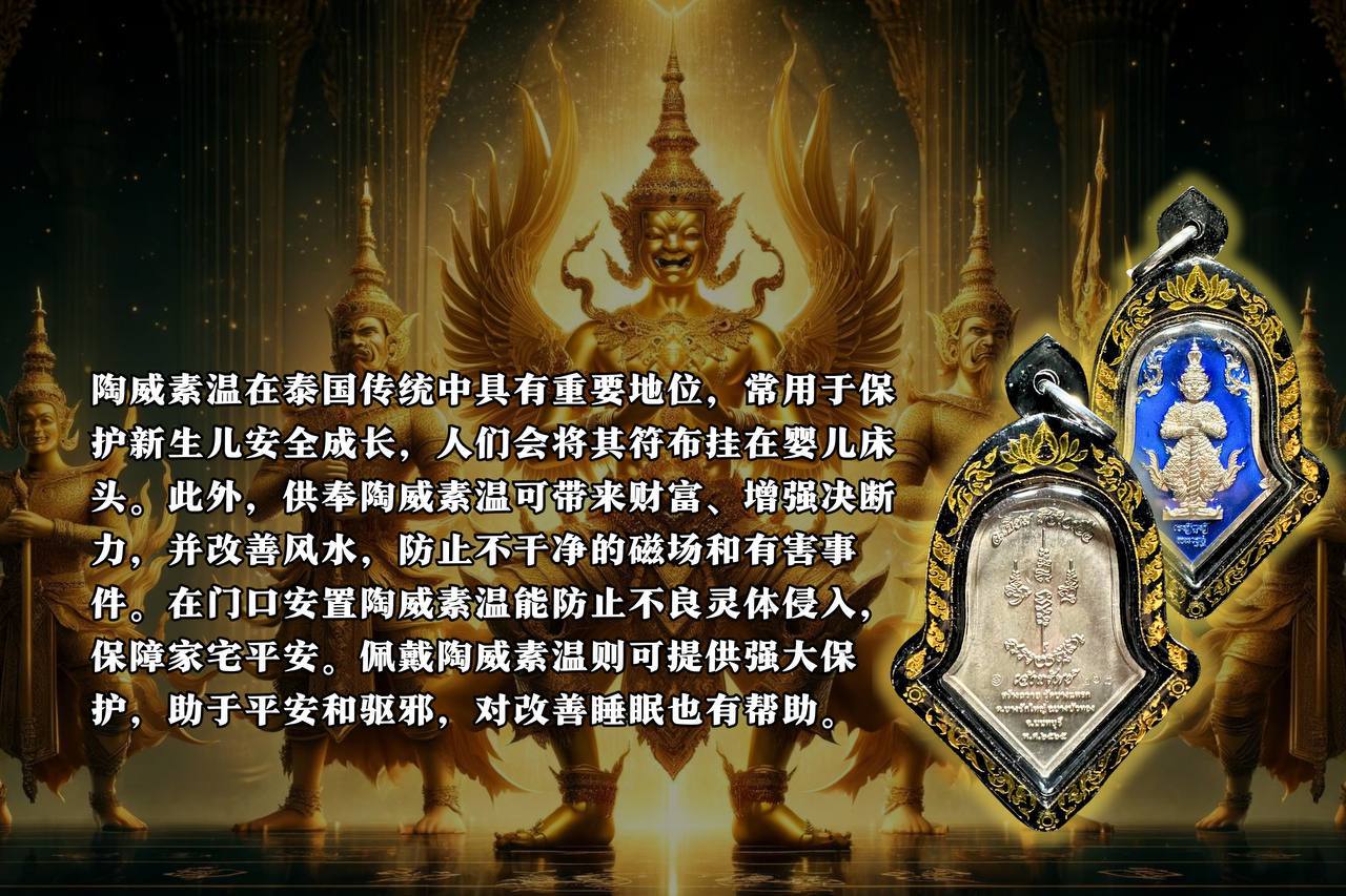 ARCHAN THIAM阿赞添鬼王理事版龙牙蓝底（镭射金边）
 | Jin Thai Fo Pai