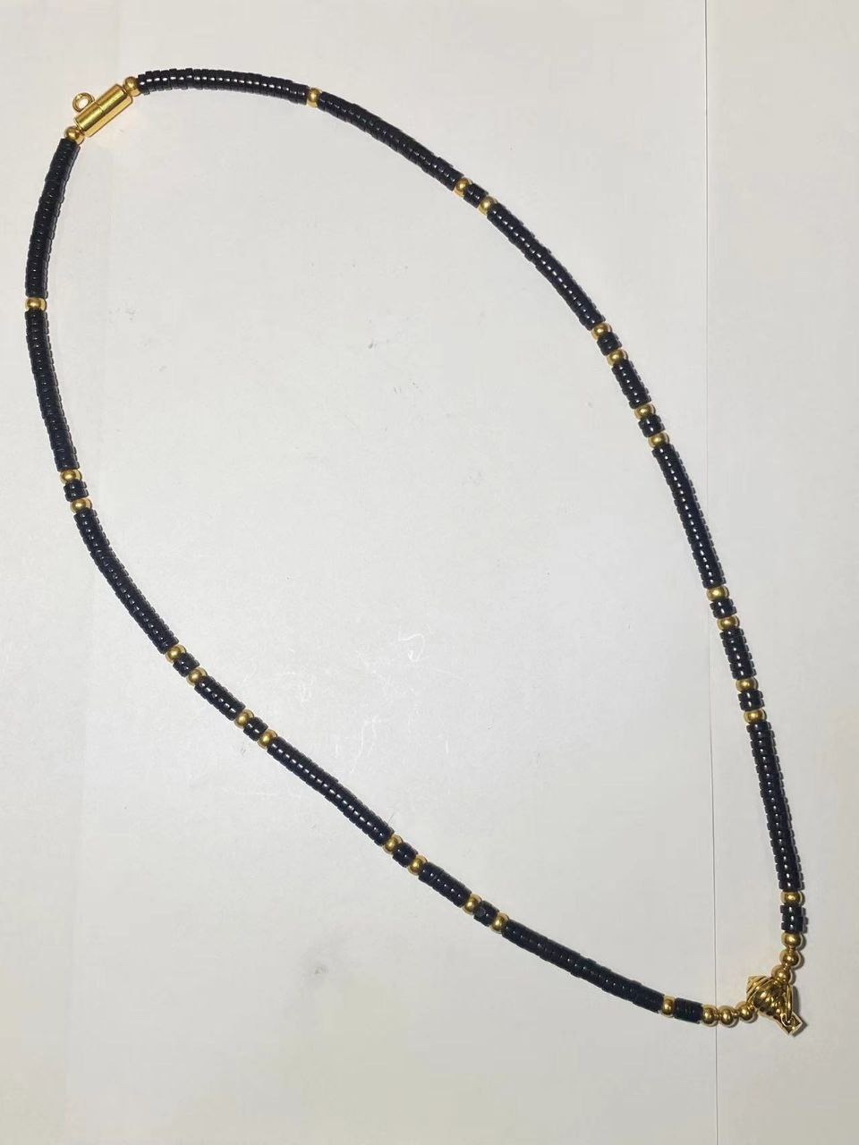 Jin Thai Fo Pai - 椰壳佛牌链【金色 特长款 2扣】