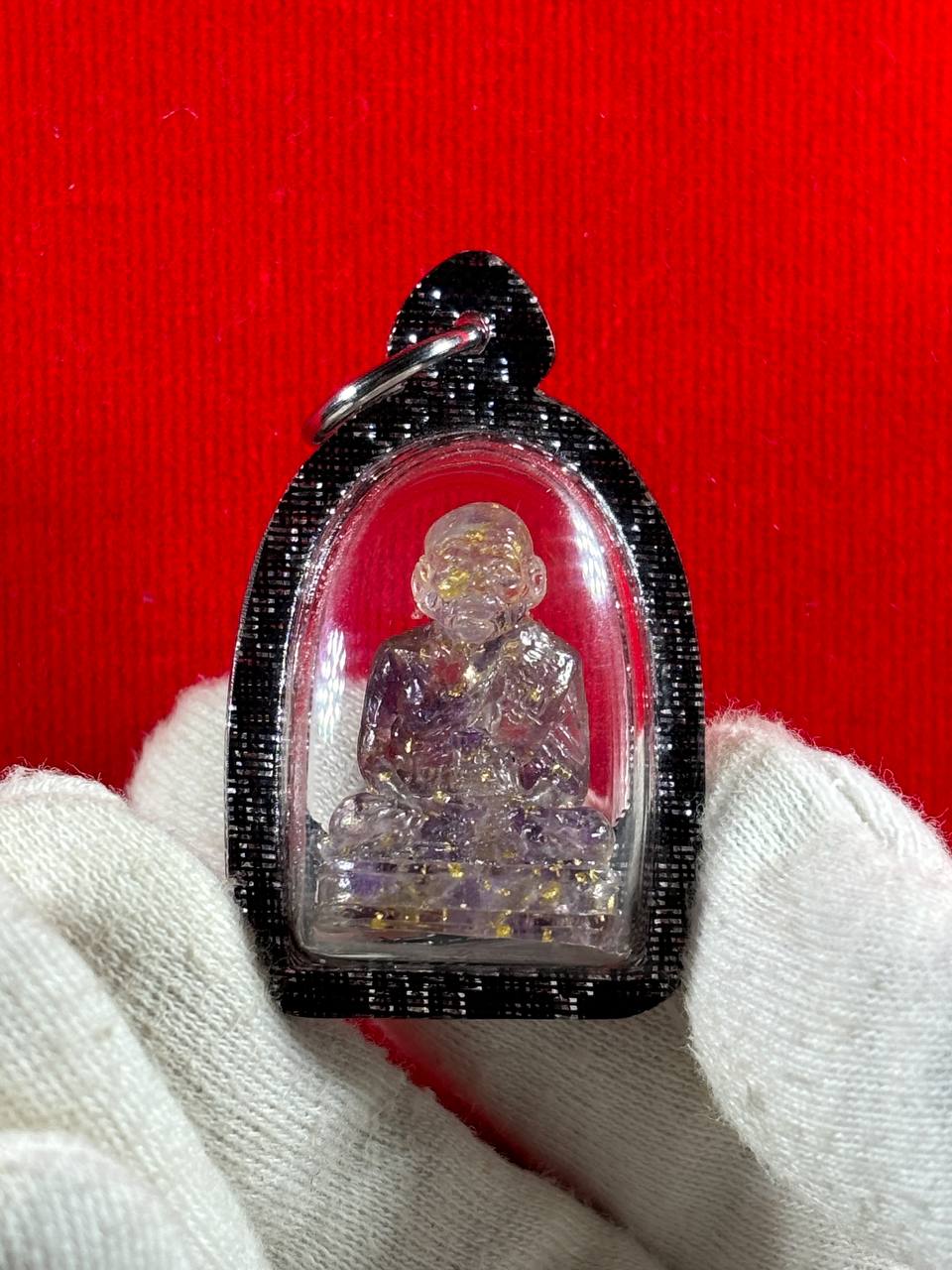 Jin Thai Fo Pai - ARCHAN PRAYOOT啊赞芭玉水晶雕小金身龙婆托（实物3）