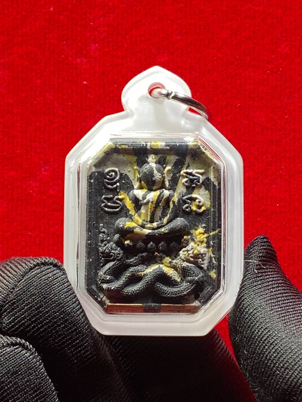 Jin Thai Fo Pai - Phra Somdej Song Payanak Kuu 
崇迪骑双水龙佛牌 现物实拍