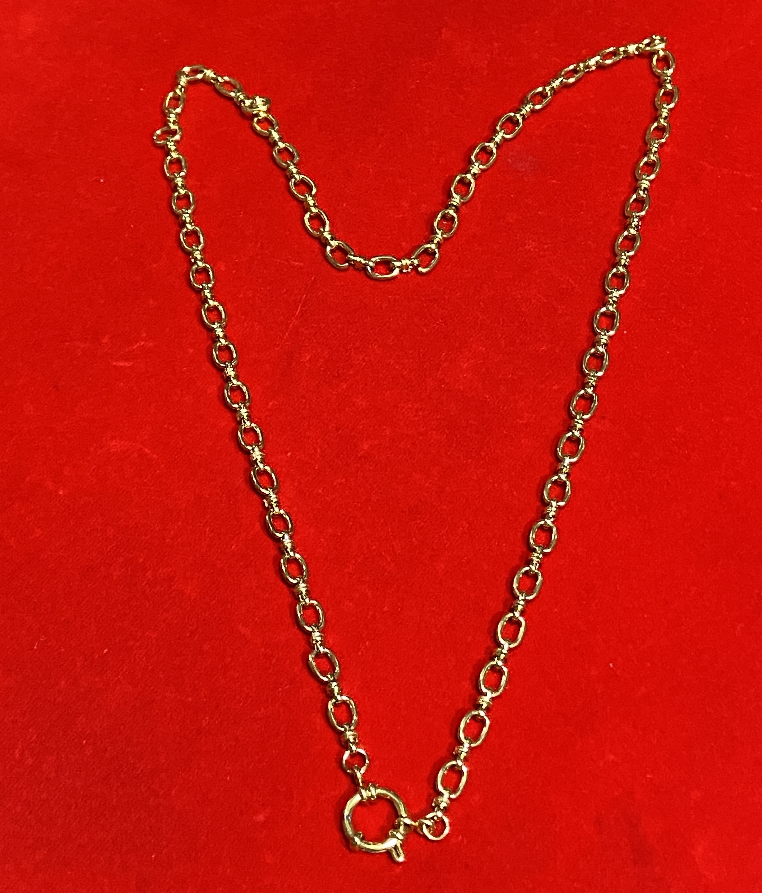 Jin Thai Fo Pai - 意大利金佛牌链(24CM)