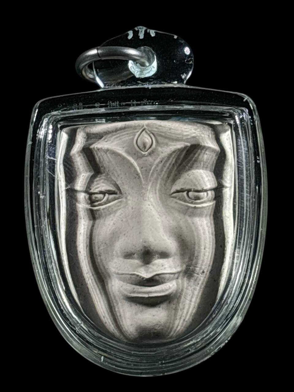 Jin Thai Fo Pai - LP NOOM WAT BANG WEK BE.2557PHRA PUTTHA PHAK佛脸 （透明防水壳）现物实拍

