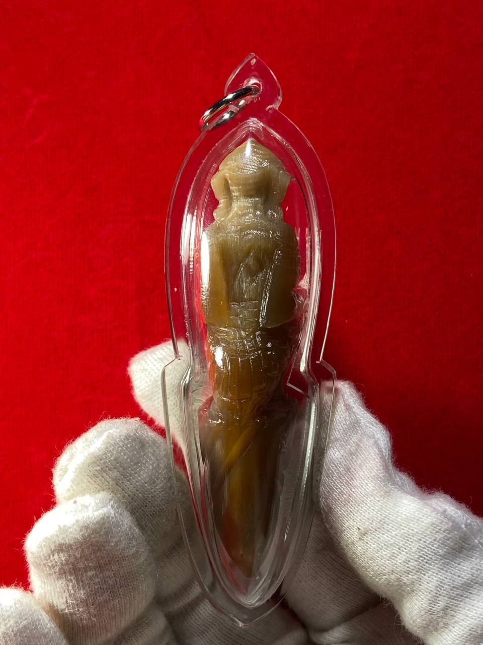 LUANG PHOR SIN龙婆醒佛历2557白水牛角哈努曼坐獠牙（现物实拍） | Jin Thai Fo Pai