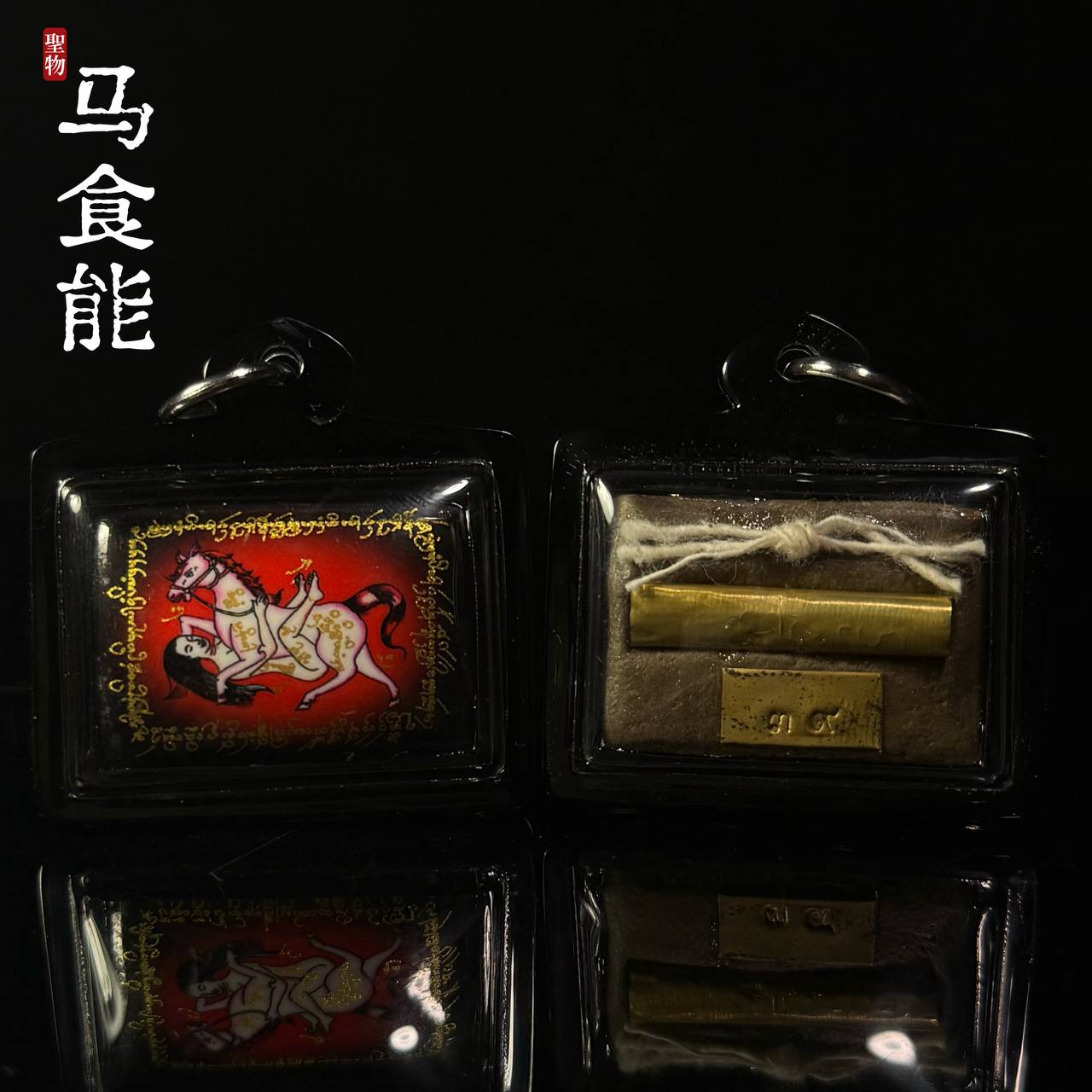 Jin Thai Fo Pai - Por Noi Tan 马食能 Locket（Ma Sep Nang · 红底版）