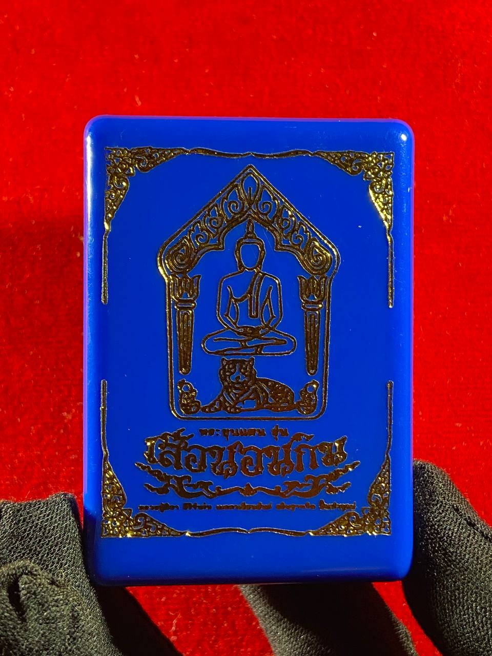黎逸府Wat Ban Non Duea寺著名师父龙婆玛哈西拉（LP Mahasila）与阿赞布（Phra Ajarn Pu）联手督造【坤平吃睡虎 Phra Khun Phaen Suea Non Kin Model（高级Nam Lerk版）】现物实拍 | Jin Thai Fo Pai