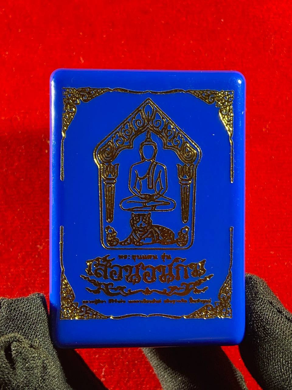 黎逸府Wat Ban Non Duea寺著名师父龙婆玛哈西拉（LP Mahasila）与阿赞布（Phra Ajarn Pu）联手督造【坤平吃睡虎 Phra Khun Phaen Suea Non Kin Model（高级Nam Lerk版）】现物实拍 | Jin Thai Fo Pai