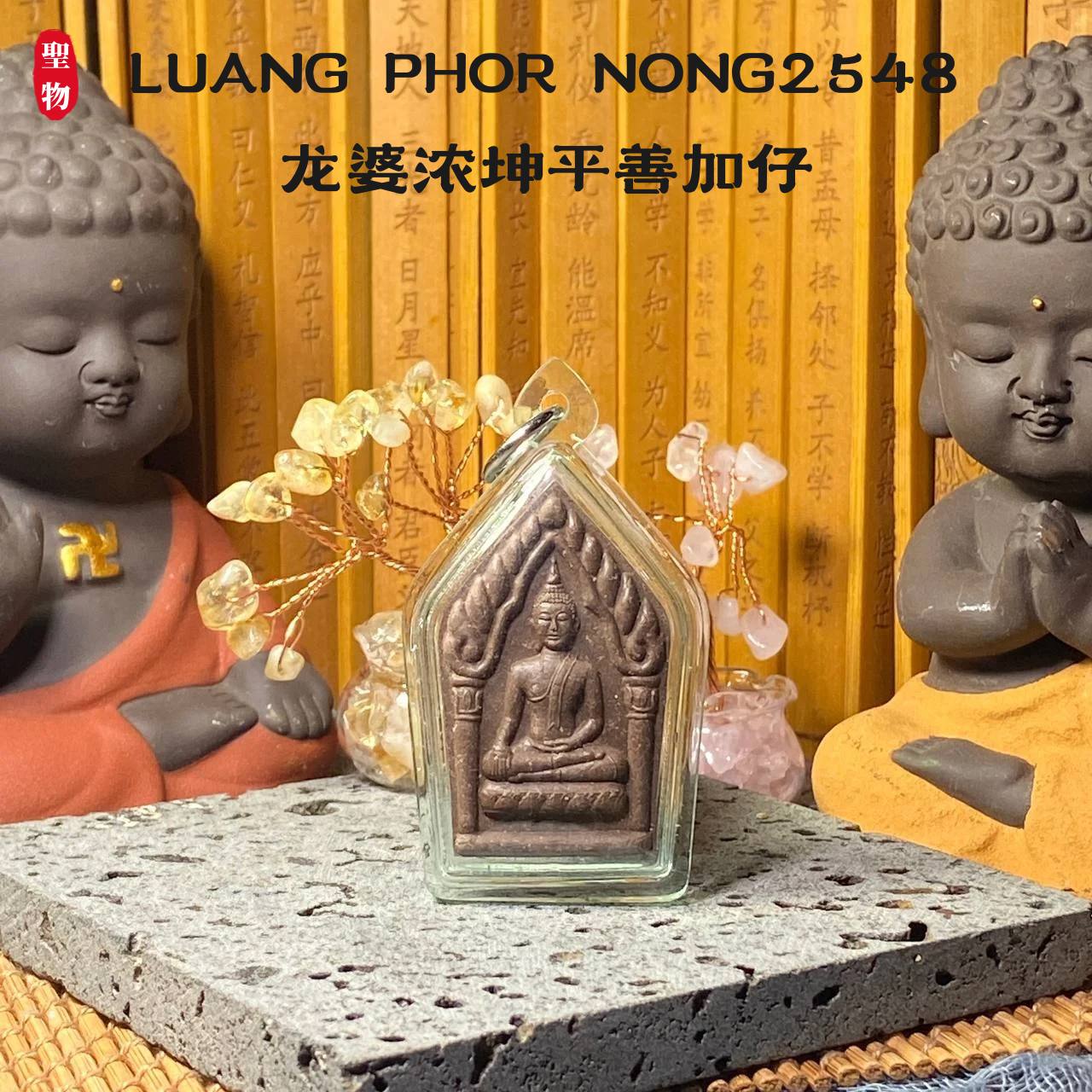 Jin Thai Fo Pai - LUANG PHOR NONG2548龙婆浓坤平善加仔（黑褐色）