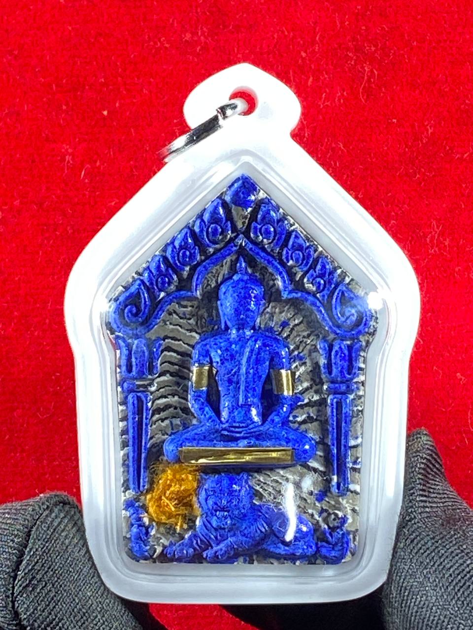 黎逸府Wat Ban Non Duea寺著名师父龙婆玛哈西拉（LP Mahasila）与阿赞布（Phra Ajarn Pu）联手督造【坤平吃睡虎 Phra Khun Phaen Suea Non Kin Model（高级Nam Lerk版）】现物实拍 | Jin Thai Fo Pai